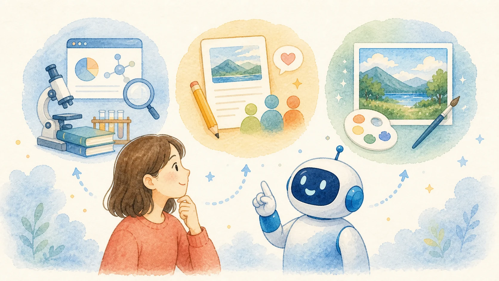 AIと一緒に調査の準備・読み手に合う文章・イメージ画像を作る3つの学習目標
